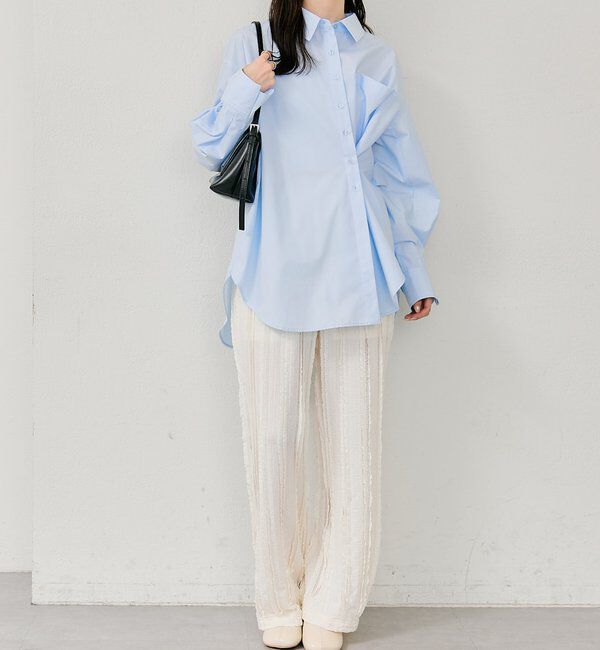  「カットレースフレアパンツ」|チノ|