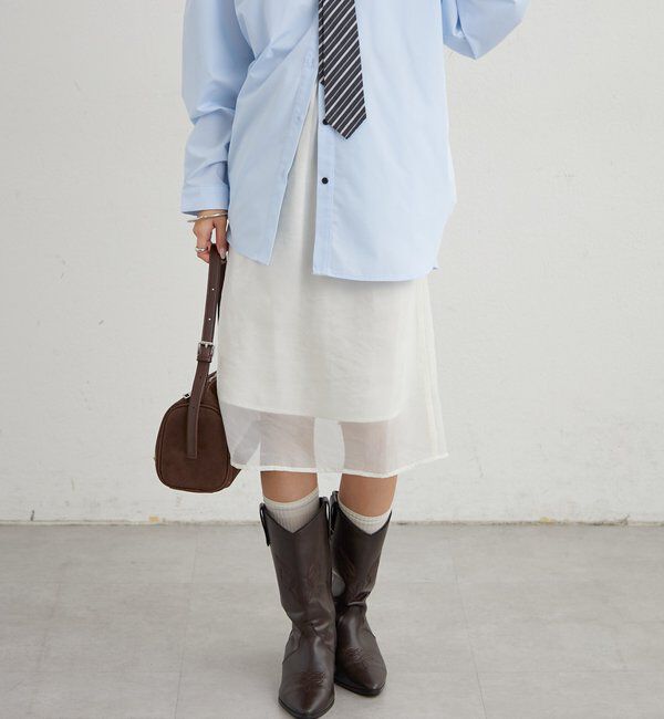  「シアーミドルスカート」|スカート|