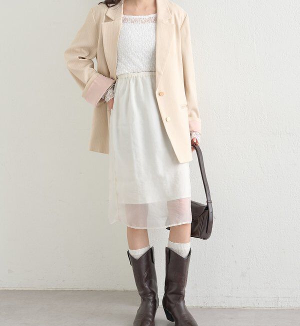  「シアーミドルスカート」|スカート|