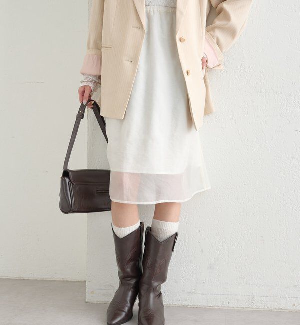  「シアーミドルスカート」|スカート|