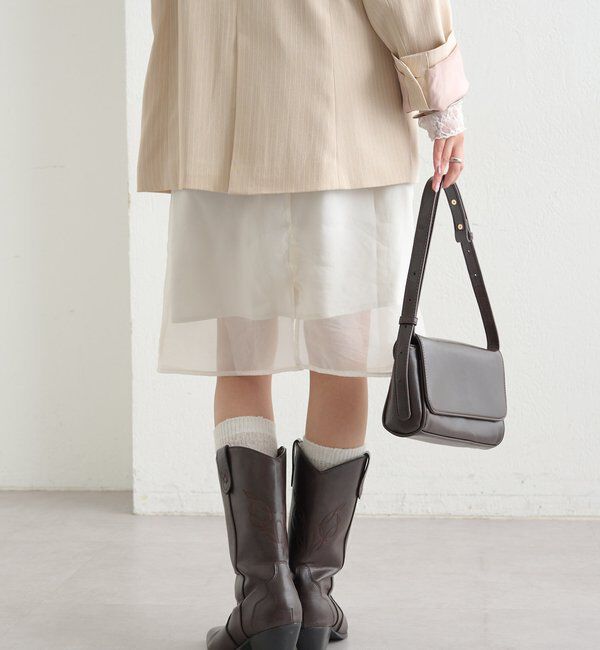  「シアーミドルスカート」|スカート|
