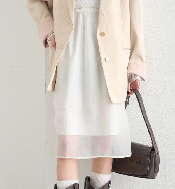  「シアーミドルスカート」|スカート|