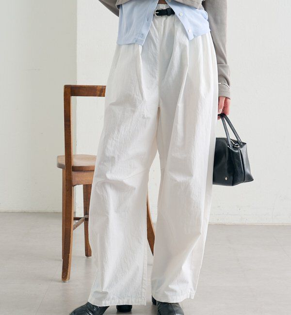  「ボリュームイージーパンツ」|チノ|