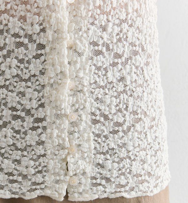  「フラワーカットレースカーディガン」|Tシャツ・カットソー|