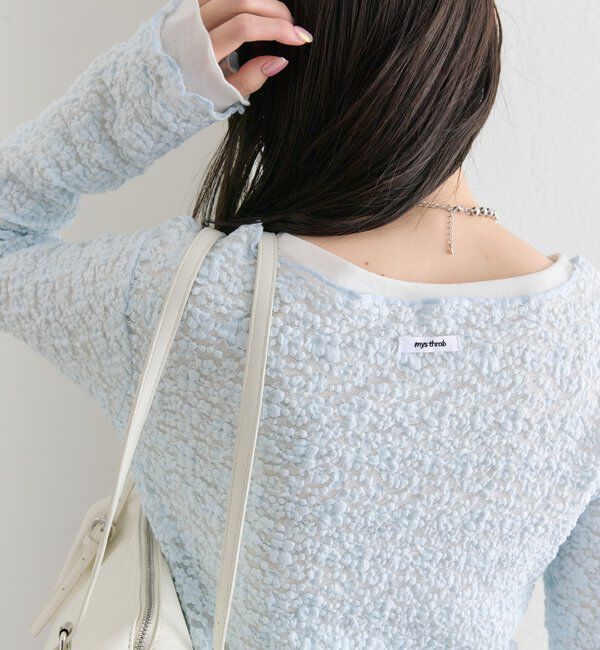  「フラワーカットレースカーディガン」|Tシャツ・カットソー|