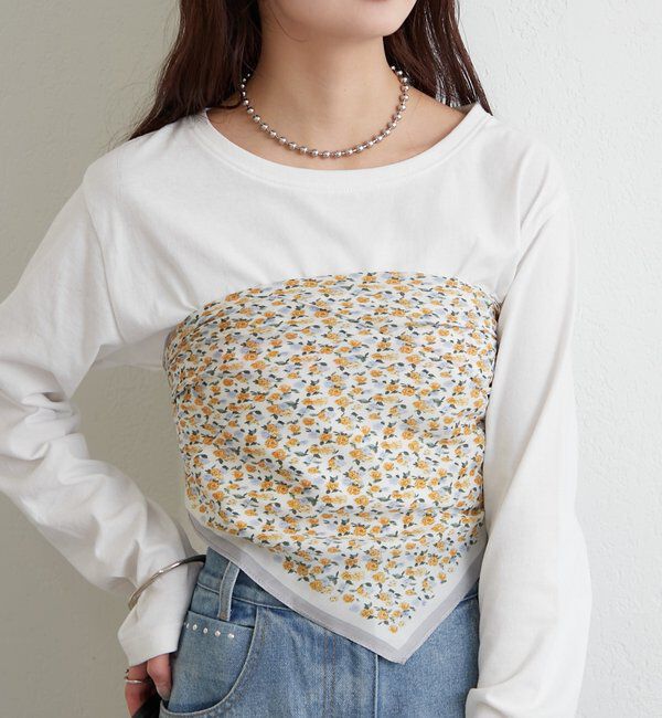  「小花柄スカーフ」|バンダナ・スカーフ|