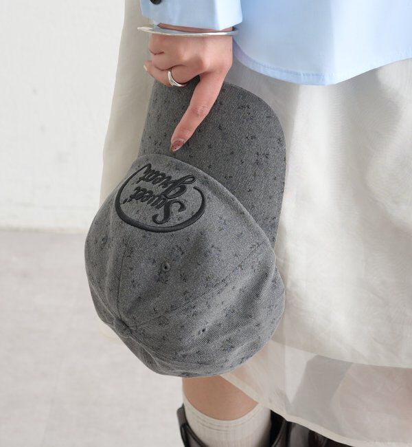  「フラワー刺繍キャップ」|ハット|