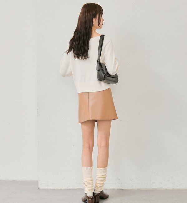  「ワイドネッククリアボタンカーディガン」|カーディガン|