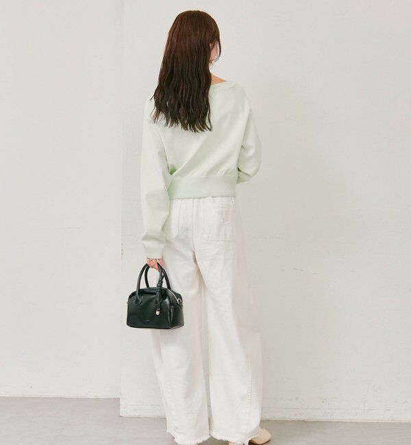  「ワイドネッククリアボタンカーディガン」|カーディガン|