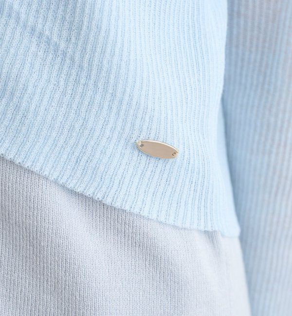  「ショルダースリットレイヤードニット」|ニット・セーター|