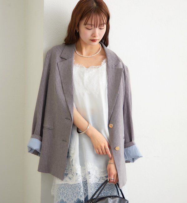 「レースパネルキャミチュニック」|シャツ・ブラウス|