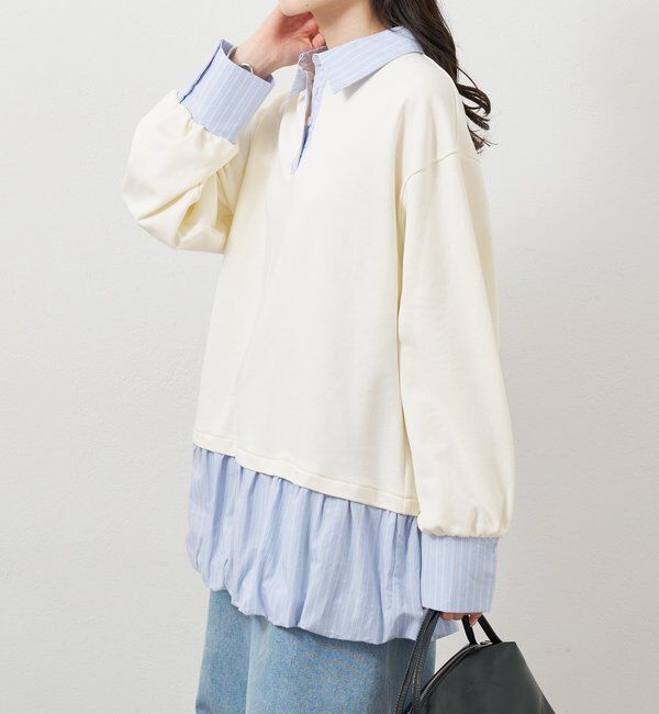  「バルーン切り替えミニワンピース」|ワンピース|