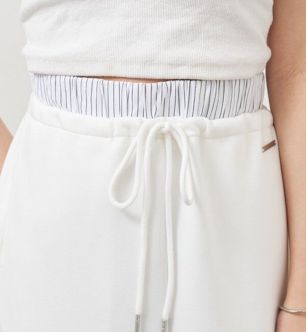  「Wベルトスウェットスカート」|スカート|