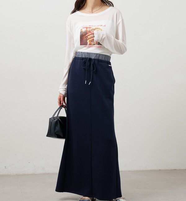  「Wベルトスウェットスカート」|スカート|