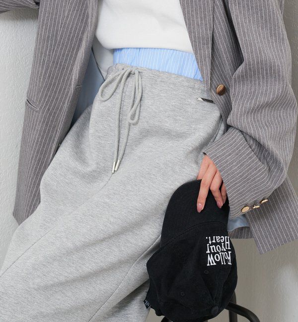  「Wベルトスウェットスカート」|スカート|