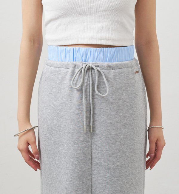  「Wベルトスウェットスカート」|スカート|
