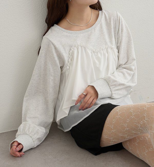  「ビスチェドッキングスウェット」|パーカー|