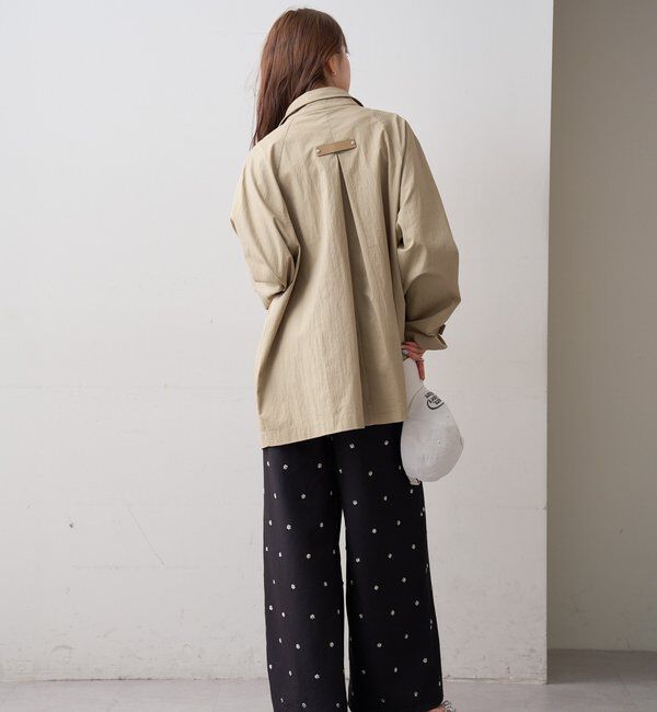  「スタンドカラーミドルトレンチ」|トレンチコート|