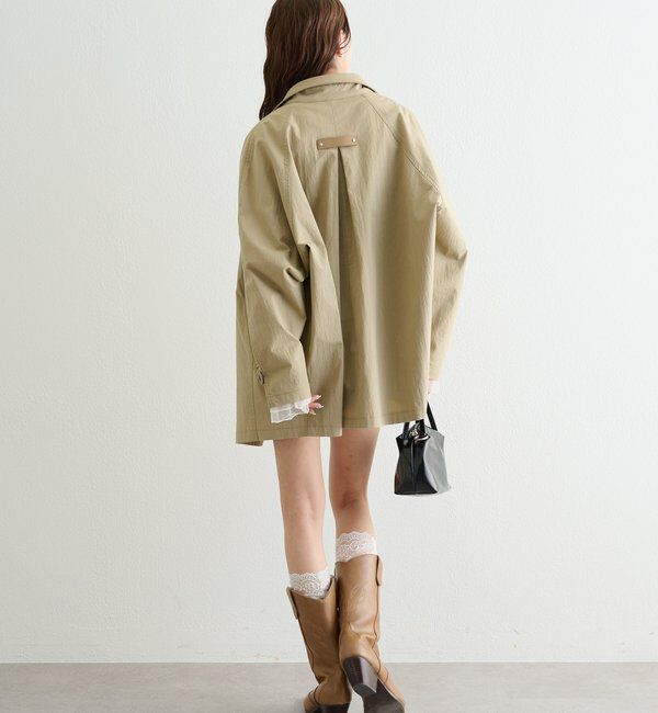  「スタンドカラーミドルトレンチ」|トレンチコート|