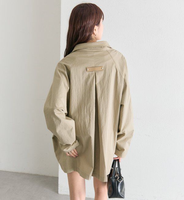  「スタンドカラーミドルトレンチ」|トレンチコート|