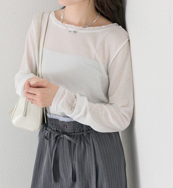  「チュールタグシアーロンT」|Tシャツ・カットソー|