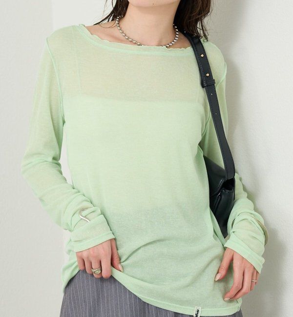  「チュールタグシアーロンT」|Tシャツ・カットソー|ミント