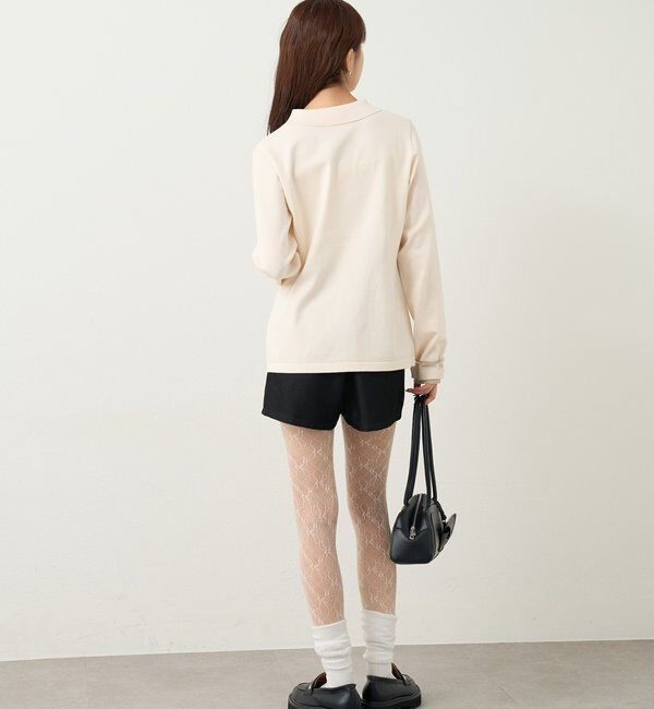  「長袖ポロニット」|カーディガン|