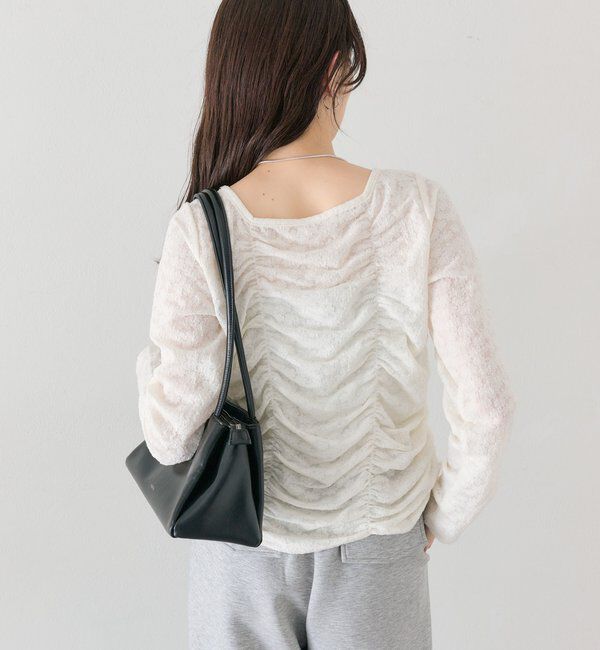  「シャーリングレースカーディガン」|Tシャツ・カットソー|