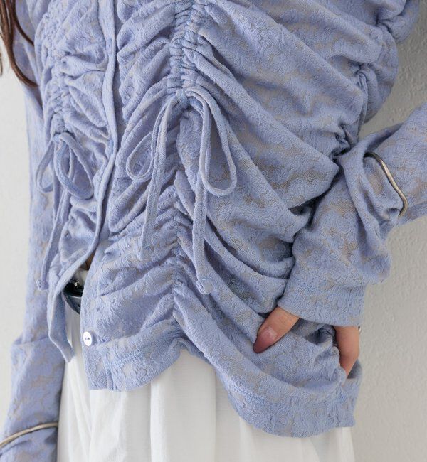  「シャーリングレースカーディガン」|Tシャツ・カットソー|