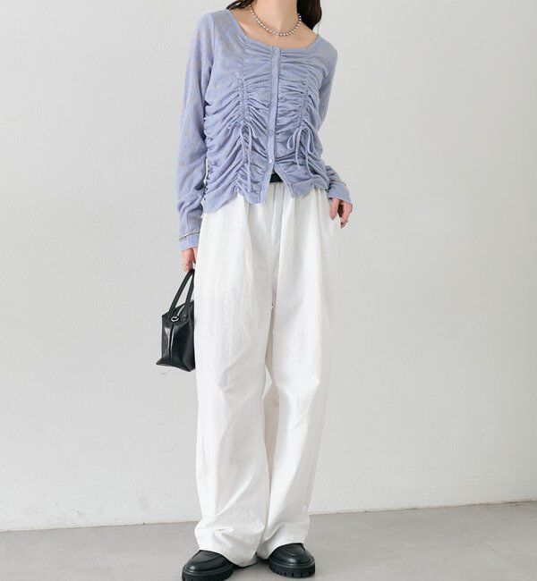  「シャーリングレースカーディガン」|Tシャツ・カットソー|