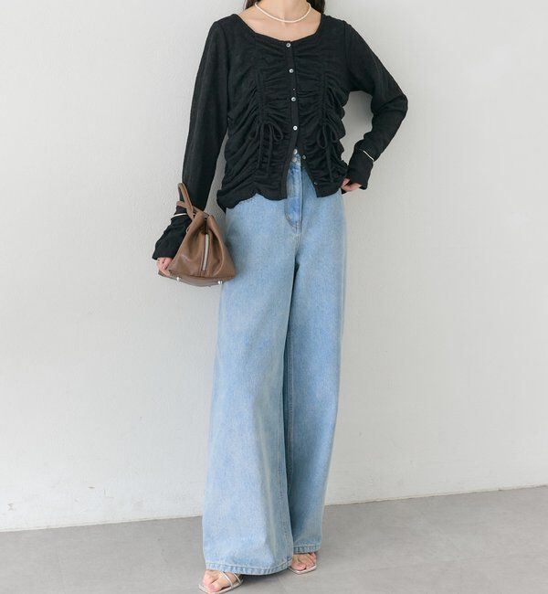  「シャーリングレースカーディガン」|Tシャツ・カットソー|