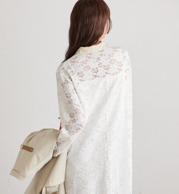  「襟付きレースワンピース」|ワンピース|