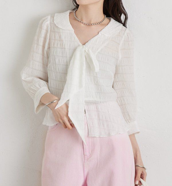  「マルチリボンブラウス」|シャツ・ブラウス|