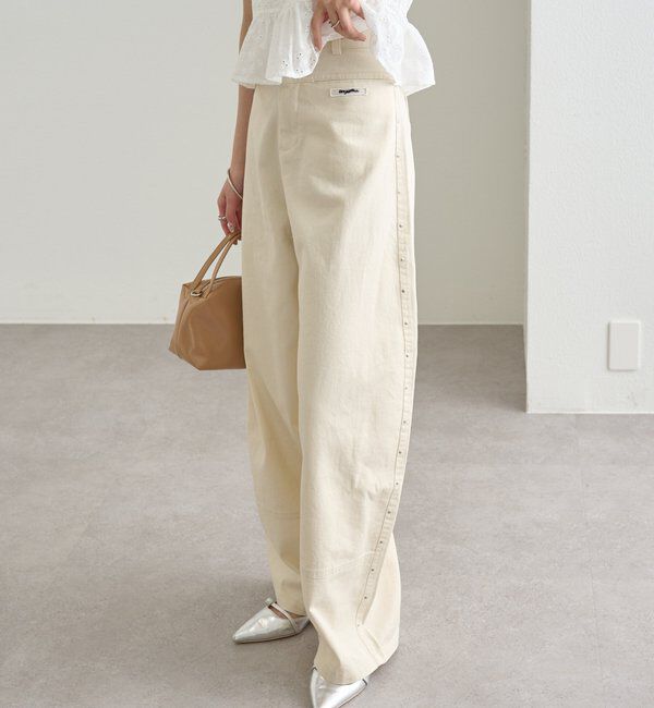  「スタッズツイルパンツ」|チノ|