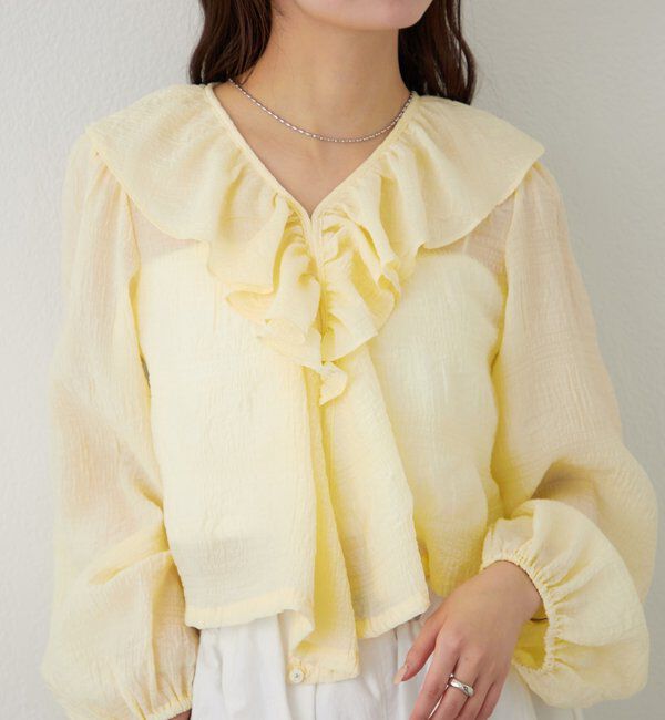  「フリルカシュクールブラウス」|シャツ・ブラウス|