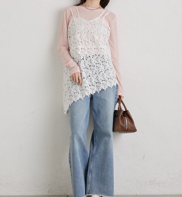  「リーフレースキャミ」|キャミソール|