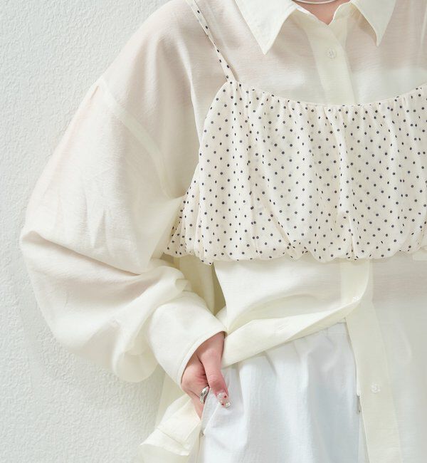  「シアーシャツビスチェSET」|シャツ・ブラウス|
