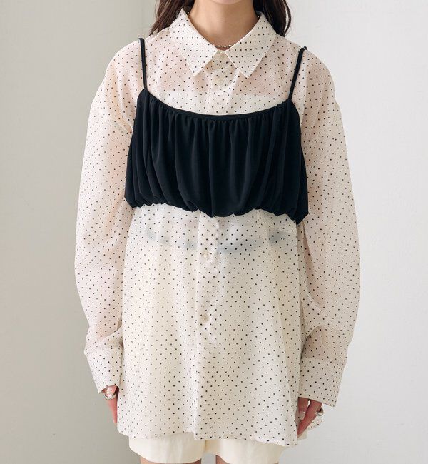  「シアーシャツビスチェSET」|シャツ・ブラウス|