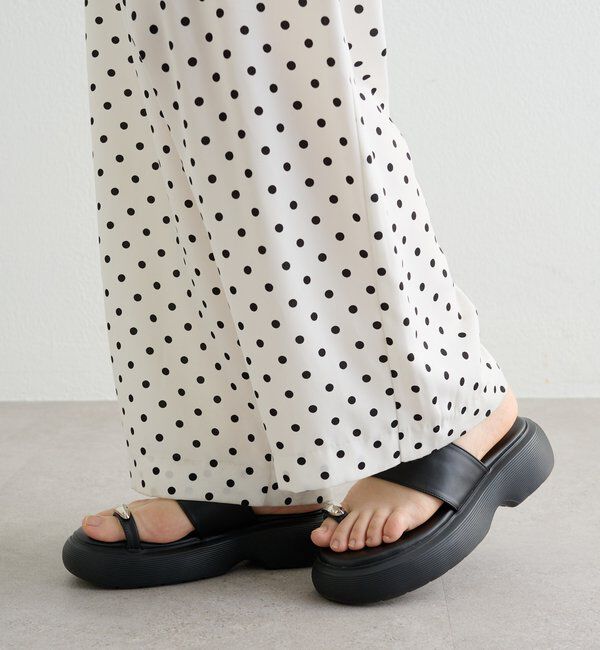  「ボリュームソールモチーフサンダル」|サンダル|