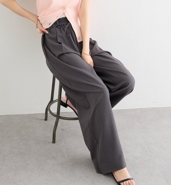  「ラインストーンWベルトパンツ」|チノ|