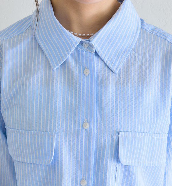  「ストライプBIGシャツ」|シャツ・ブラウス|