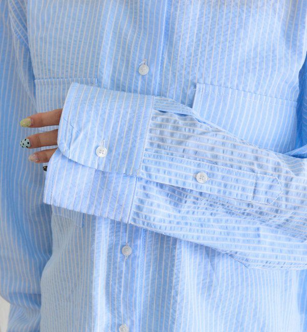  「ストライプBIGシャツ」|シャツ・ブラウス|