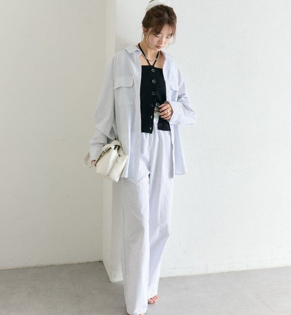  「ストライプイージーパンツ」|チノ|