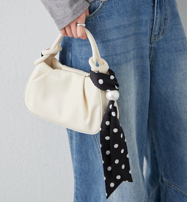  「Lara ドットスカーフ」|バンダナ・スカーフ|