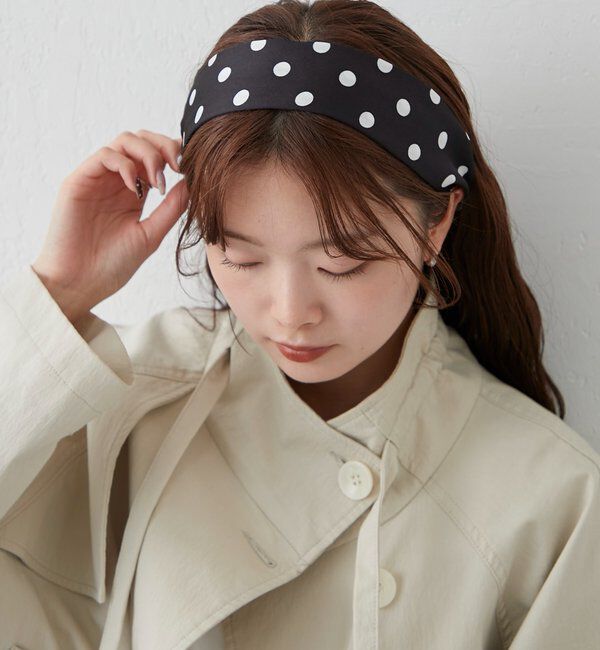  「Lara ドットスカーフ」|バンダナ・スカーフ|