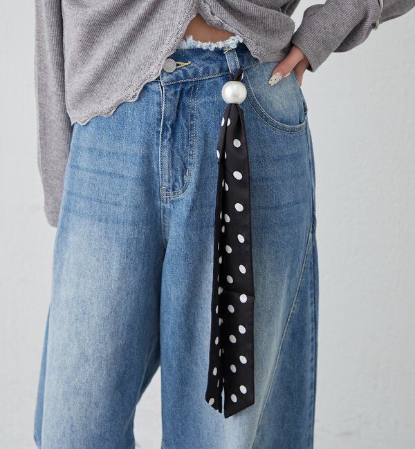  「Lara ドットスカーフ」|バンダナ・スカーフ|