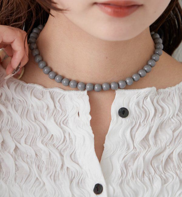  「Lara オーガンジーリボンネックレス」|リング|