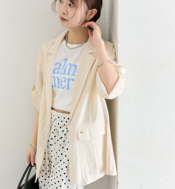  「シアー半袖ジャケット」|その他|