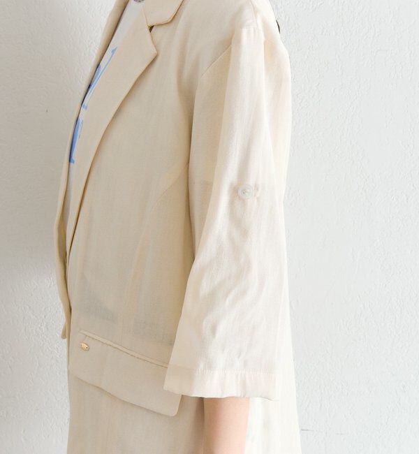  「シアー半袖ジャケット」|その他|