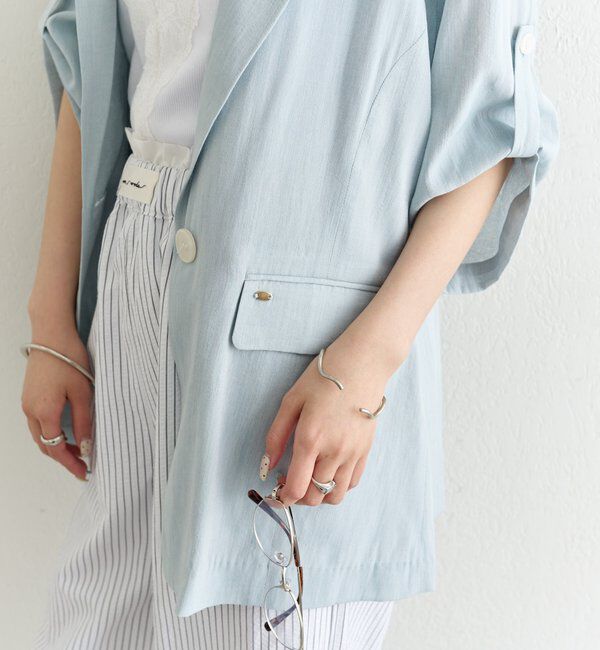  「シアー半袖ジャケット」|その他|